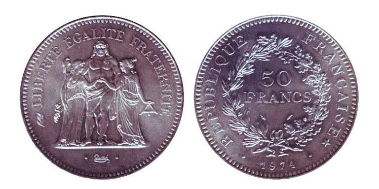 Valeur D'une Pièce De 50 Francs En Argent 1974