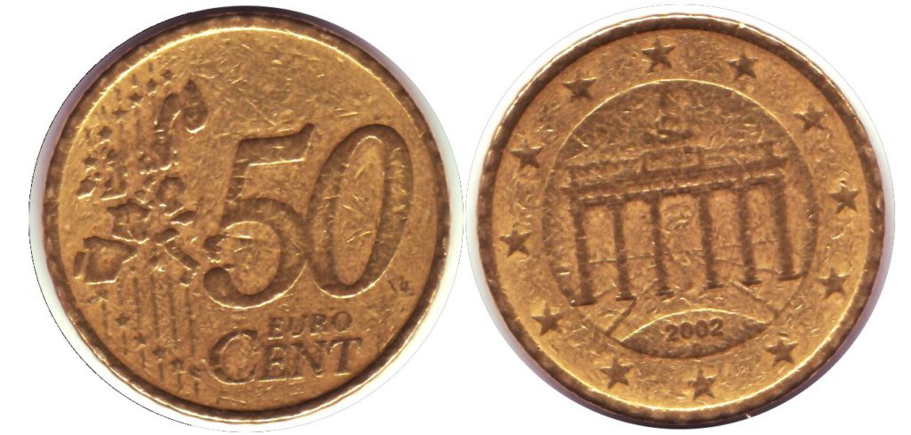 Euro Fauté – Allemagne 2002 Atelier D Hamburg – La Monnaie